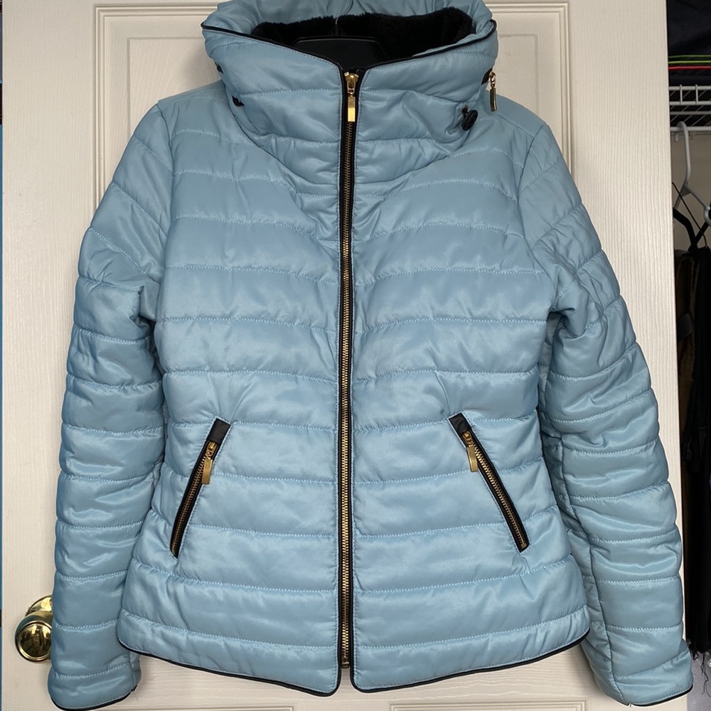Blue Puffer Coat